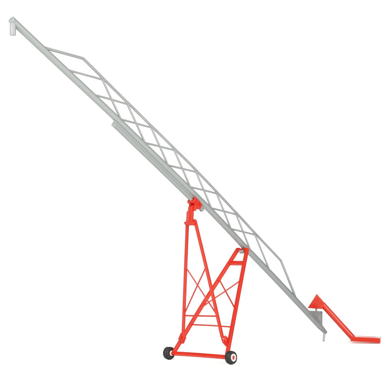 1/64 Plastic 115ft Grain Auger, Red & Silver