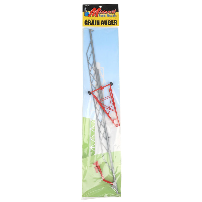 1/64 Plastic 115ft Grain Auger, Red & Silver