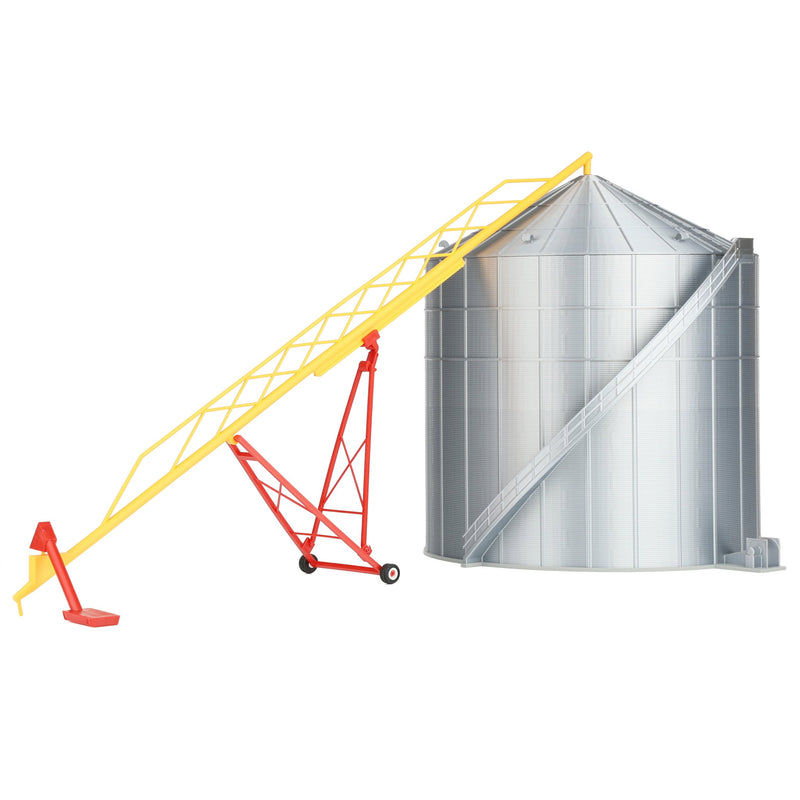 1/64 Plastic 115ft Grain Auger, Red & Yellow