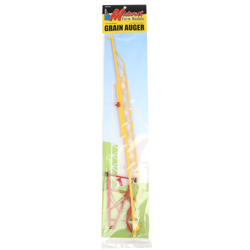 1/64 Plastic 115ft Grain Auger, Red & Yellow