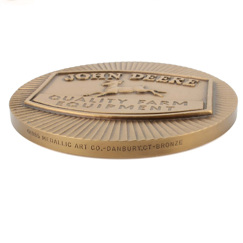 Set of 18 John Deere Calendar Medallions, 1983-2000 By Medallic Art Company