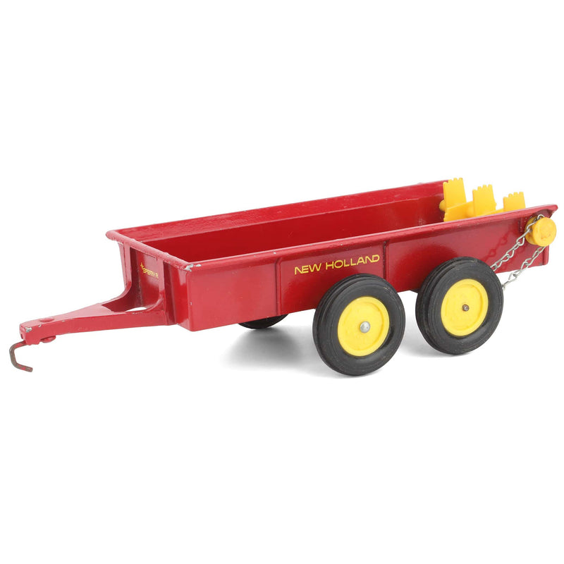 (B&D) 1/16 New Holland 2 Axle Ground Drive Spreader, Made in 70s - Damaged Item, LOOSE
