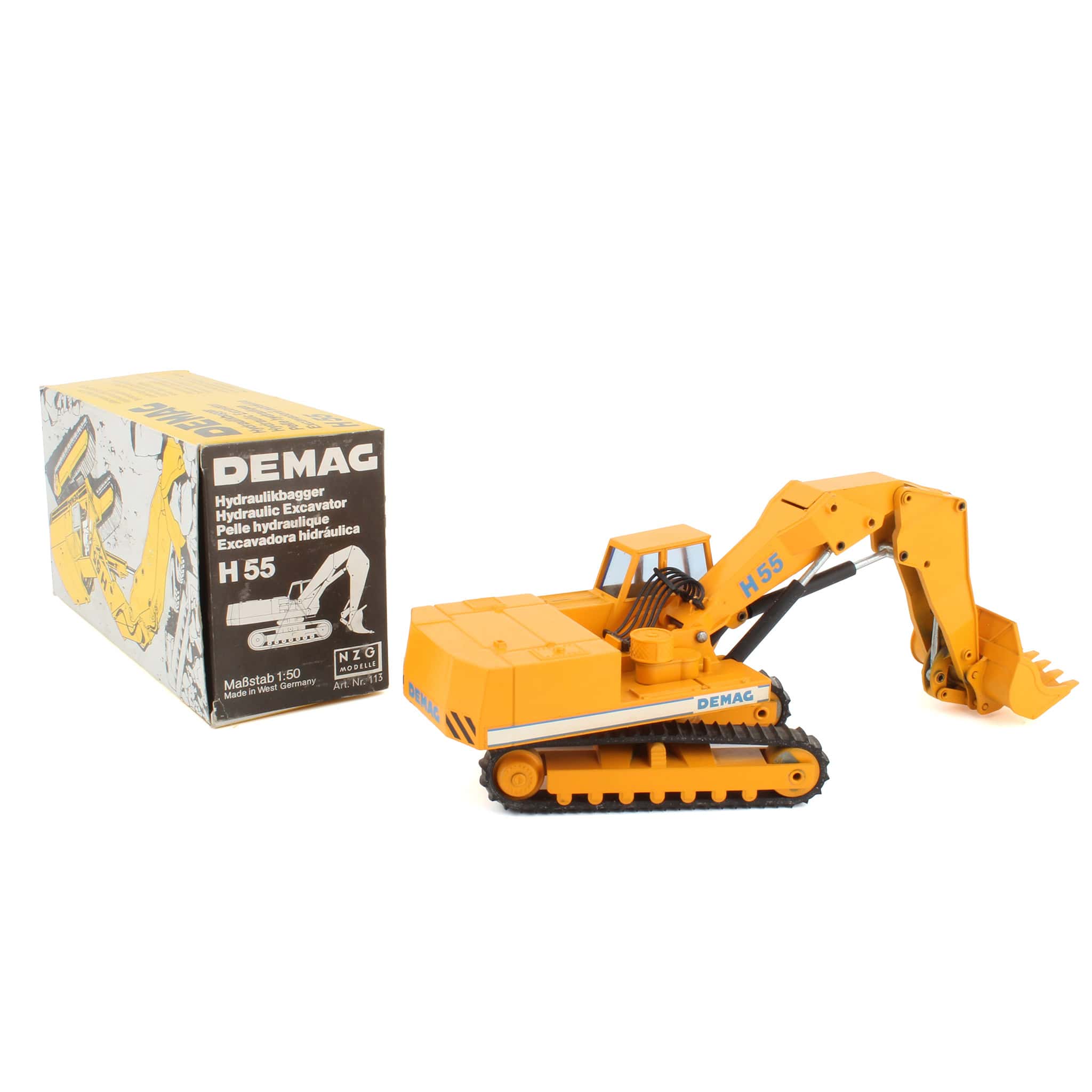 ヴィンテージ品】NZG DEMAG H55 油圧ショベル 1/50 建機ミニチュア 1