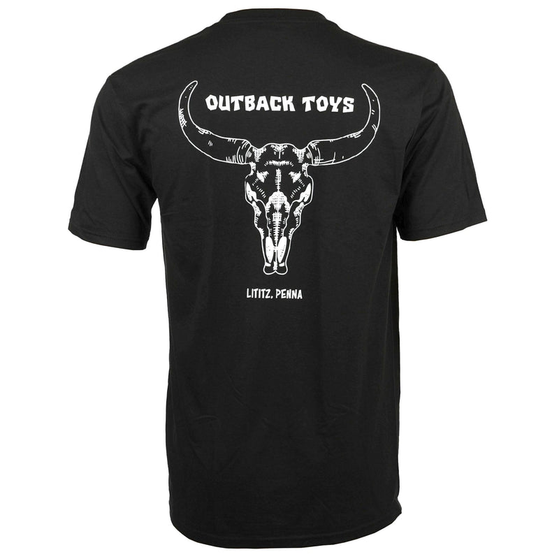Youth Outback Toys T-Shirt, Black with Longhorn