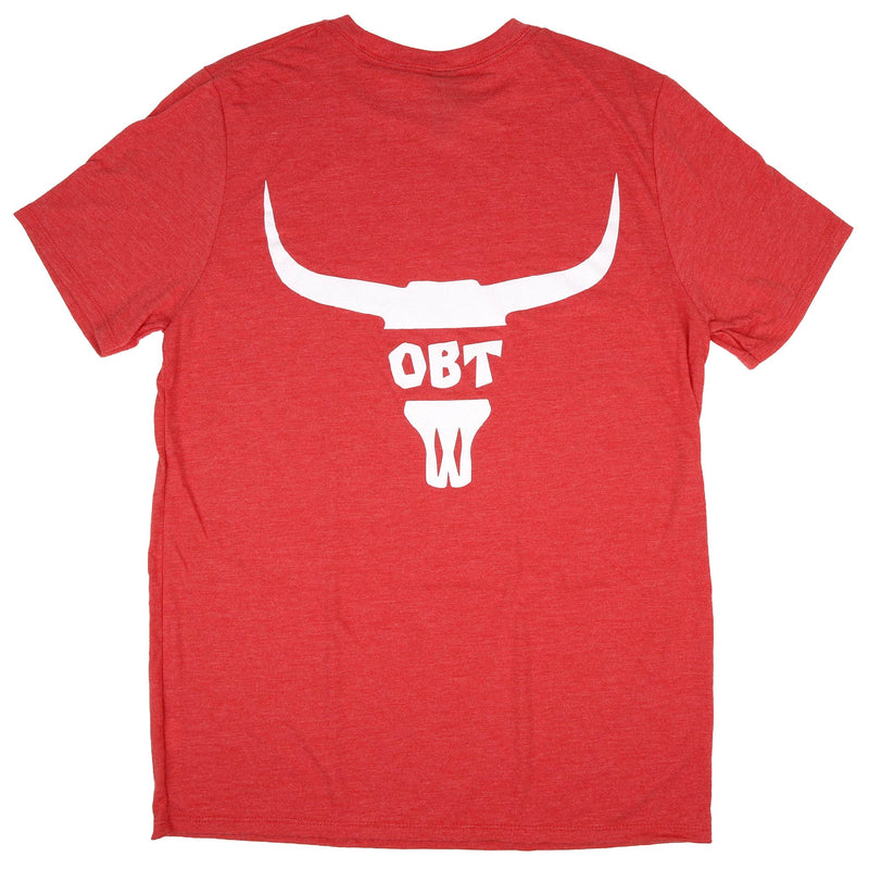 Youth Outback Toys T-Shirt, Red with OBT Logo & Longhorn