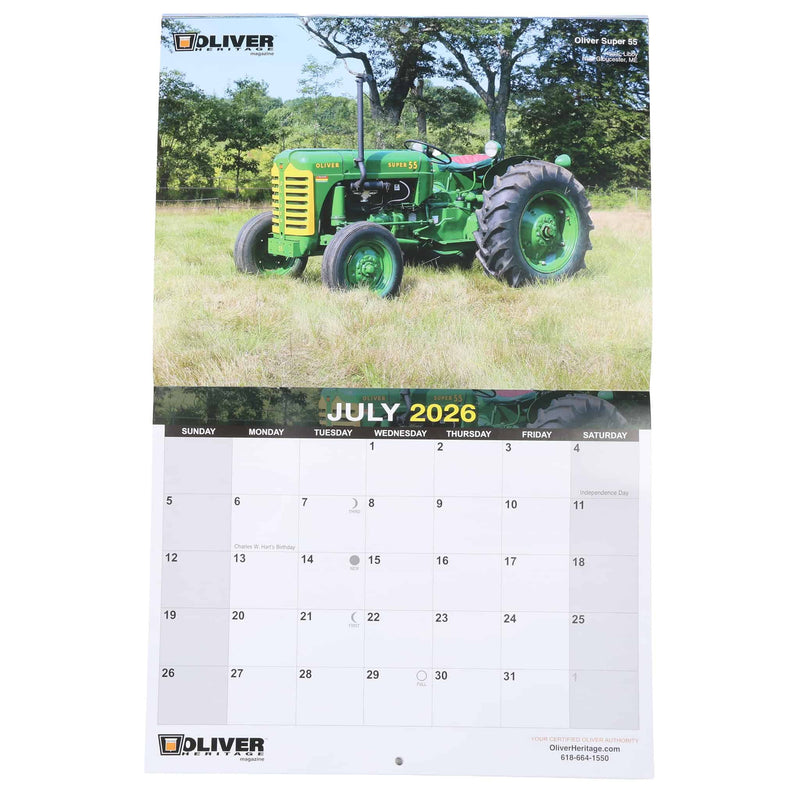 2026 Oliver Heritage 13 Month Wall Calendar