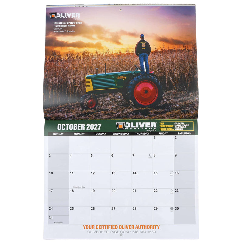2027 Oliver Heritage 13 Month Wall Calendar