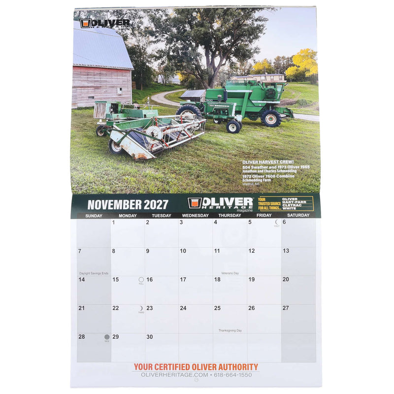 2027 Oliver Heritage 13 Month Wall Calendar