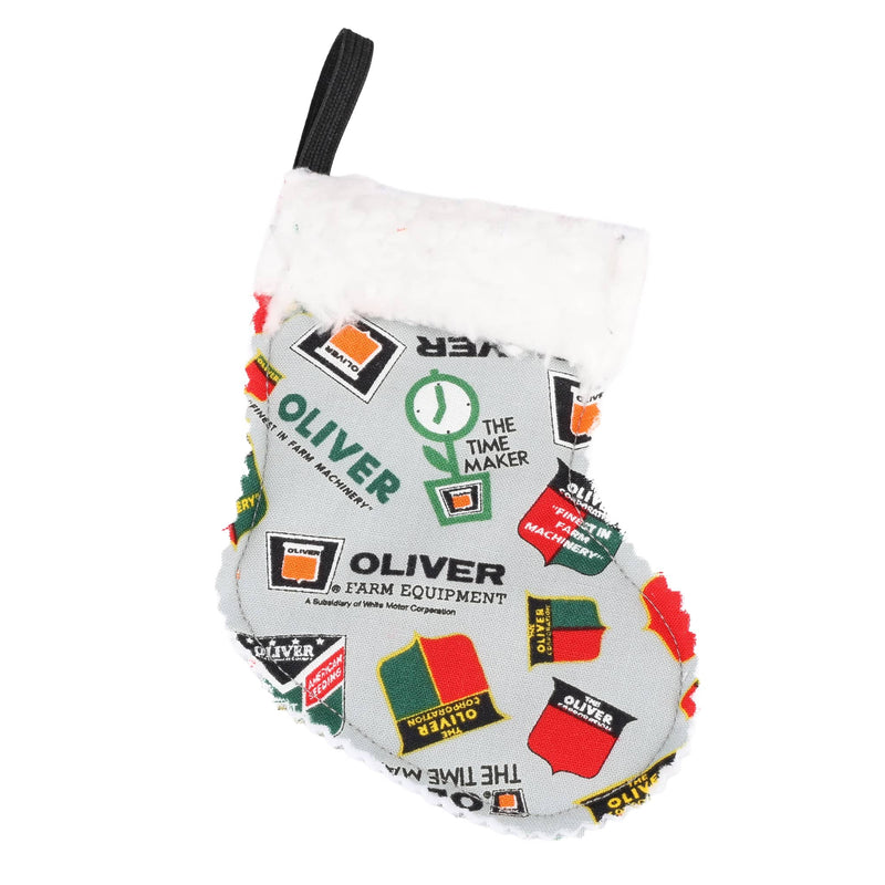 Oliver Tractor Logo Mini Christmas Stocking Ornament