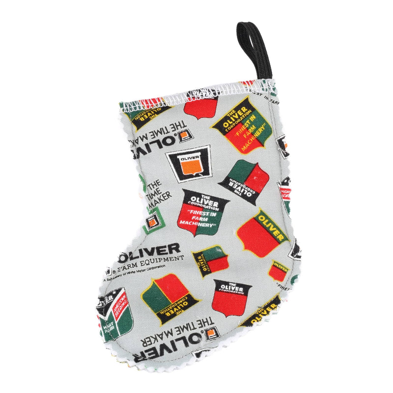 Oliver Tractor Logo Mini Christmas Stocking Ornament