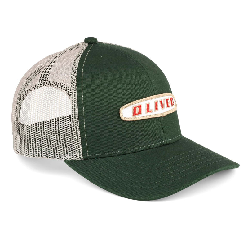Oliver Oval Logo Green Hat with Tan Mesh Back