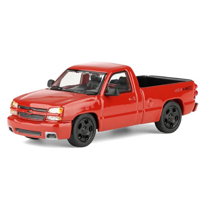 1/64 2006 Chevrolet Silverado SS Single Cab Pickup Truck, Victory Red, PARA64