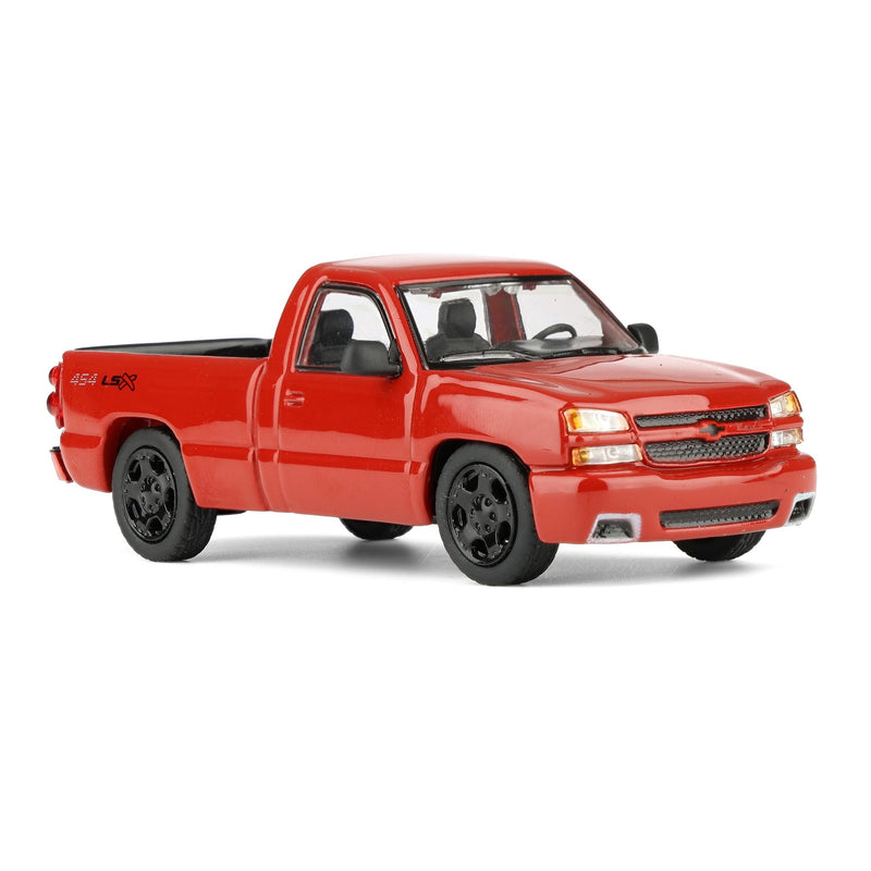 1/64 2006 Chevrolet Silverado SS Single Cab Pickup Truck, Victory Red, PARA64