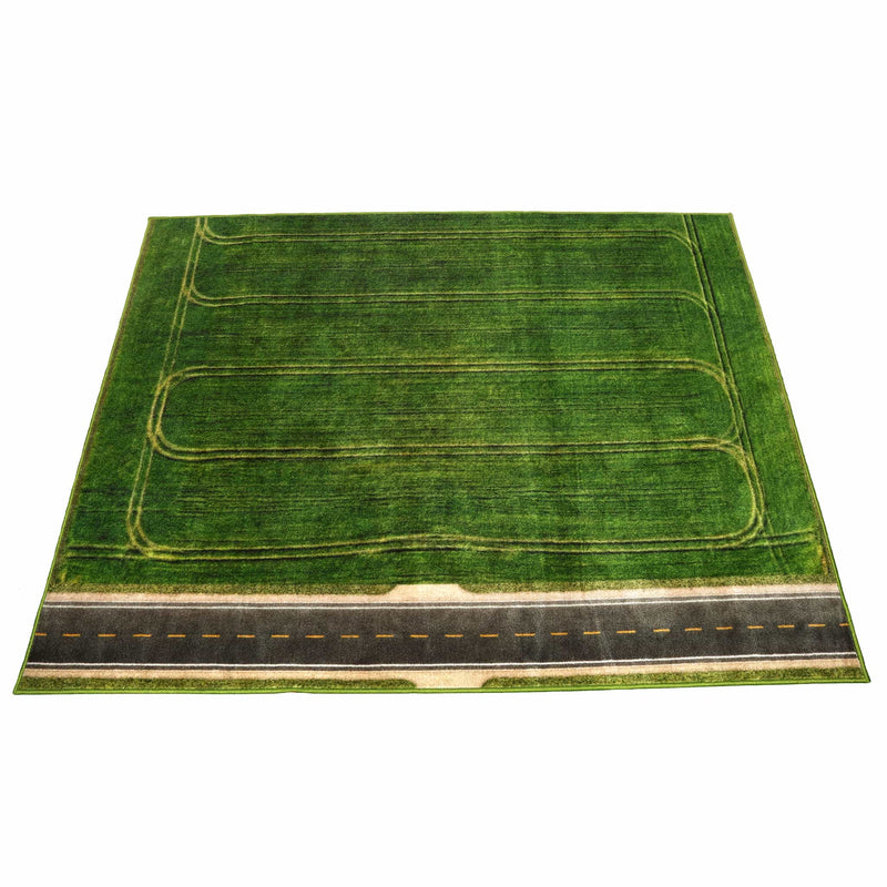 1/64 Scale Play Rug Green Field by Microville Toys