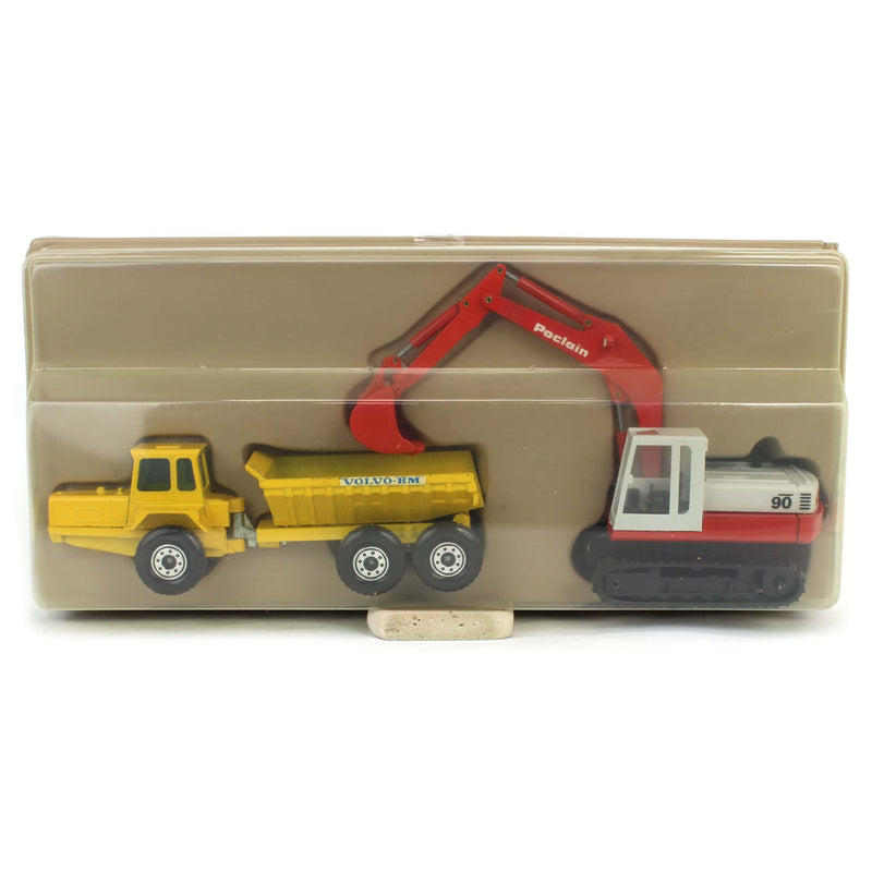 Construction Set with Poclain 90C and Volvo BM 860 Rough Terrain Dumper