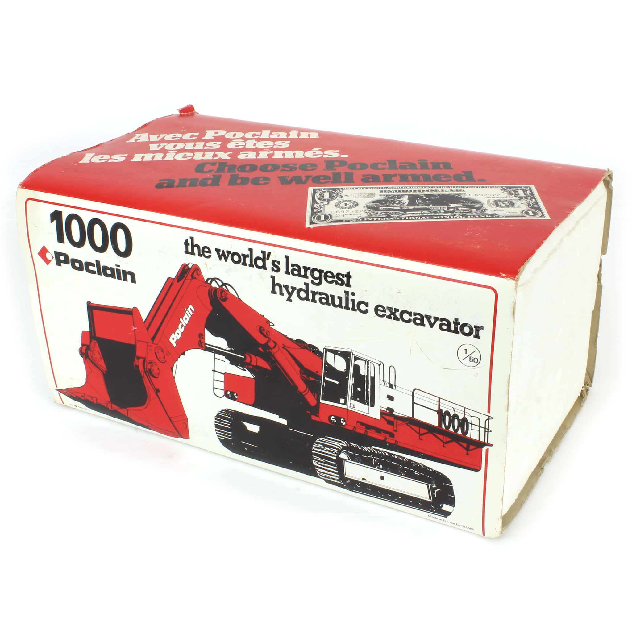 (B&D) 1/50 Poclain 1000 Hydraulic Excavator with Shovel - Paint Chips ...