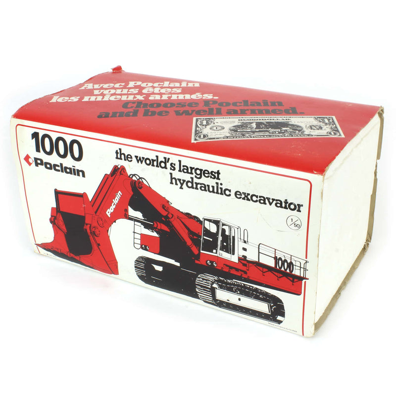 (B&D) 1/50 Poclain 1000 Hydraulic Excavator with Shovel - Paint Chips