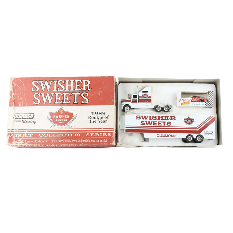 1/64 #25 Rob Moroso Swisher Sweets Race Team Hauler with NASCAR Race Car