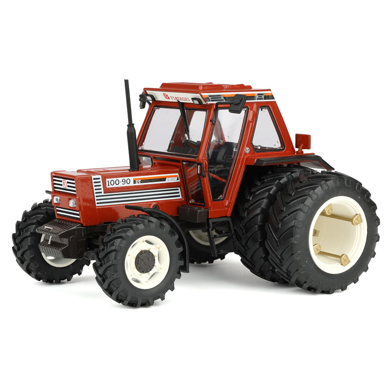 1/32 Fiat 100-90 4WD Tractor with Cab, MFD, & Rear Duals by Replicagri