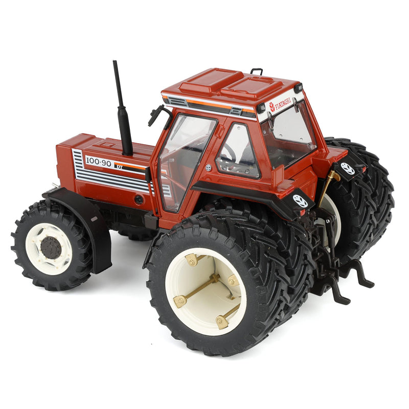 1/32 Fiat 100-90 4WD Tractor with Cab, MFD, & Rear Duals by Replicagri