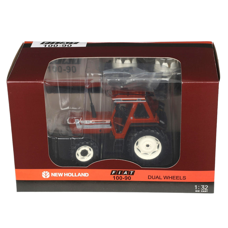 1/32 Fiat 100-90 4WD Tractor with Cab, MFD, & Rear Duals by Replicagri
