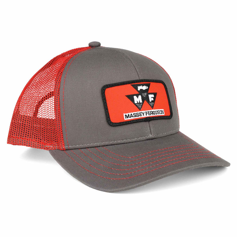 Massey Ferguson Grey Twill with Red Mesh Back Cap