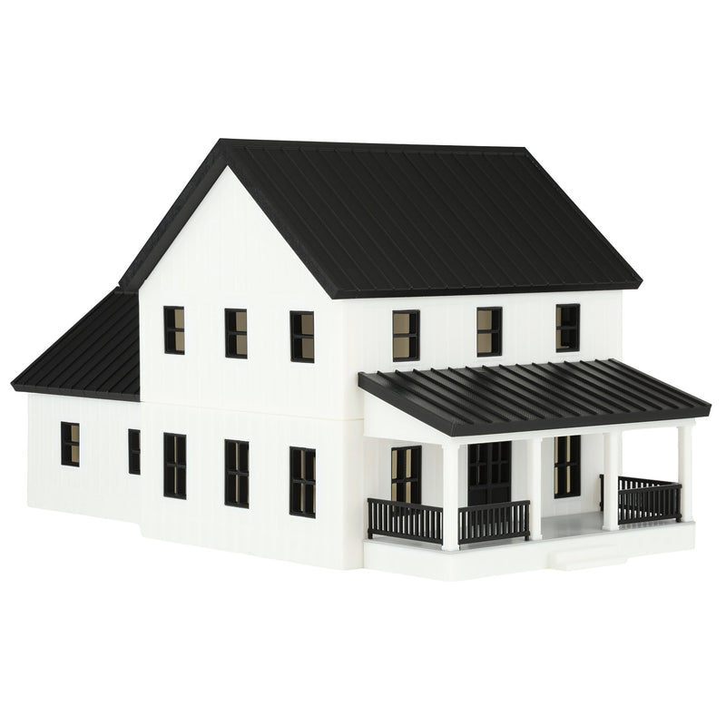 1/64 White & Black Modern Farmhouse, 3D Printed