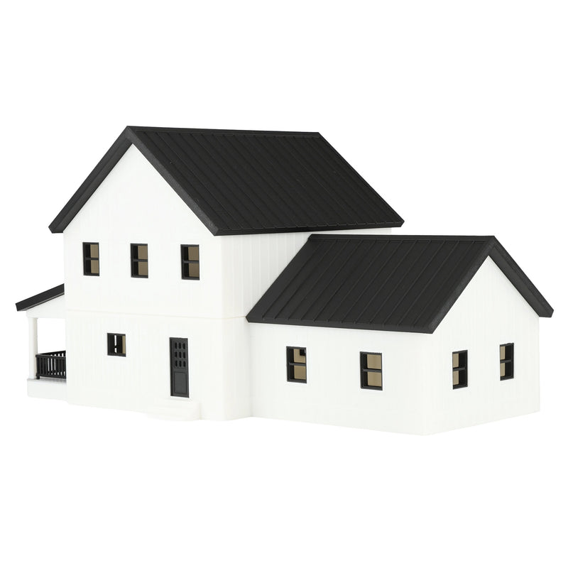 1/64 White & Black Modern Farmhouse, 3D Printed