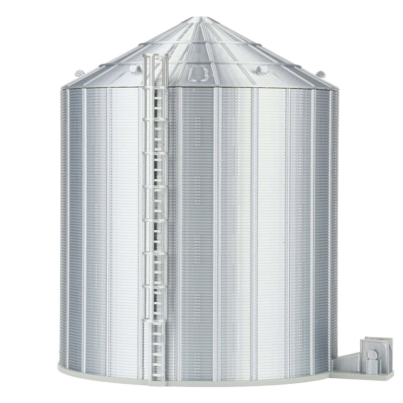 1/64 15-20K Bushel Grain Bin with Ladder & Centrifugal Fan, 3D Printed