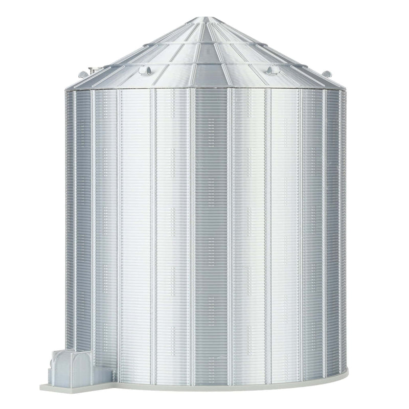 1/64 15-20K Bushel Grain Bin with Ladder & Centrifugal Fan, 3D Printed