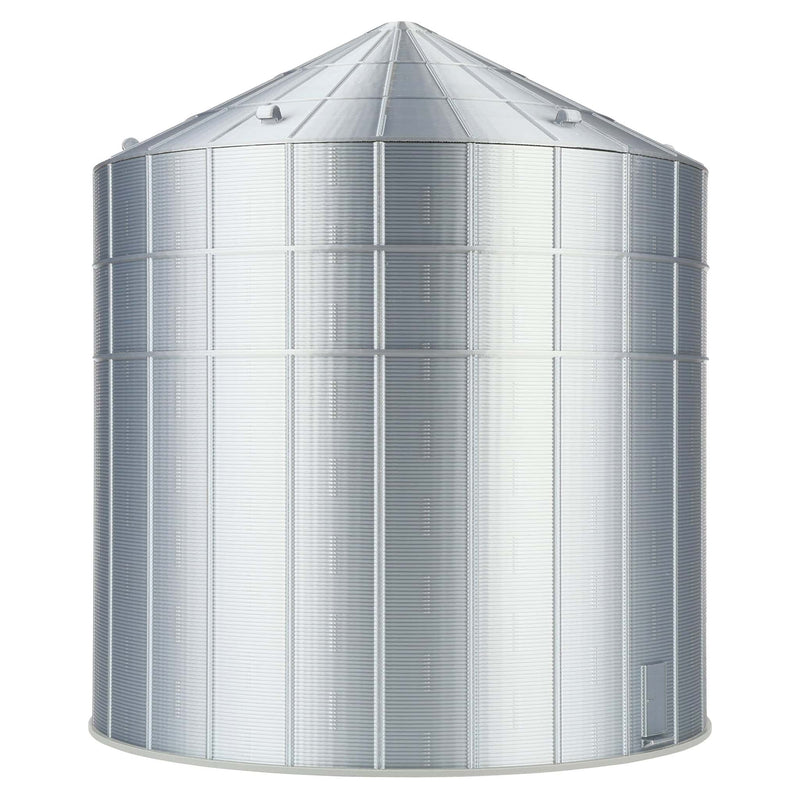 1/64 40-50K Bushel Grain Bin with Stairs & Centrifugal Fan, 3D Printed