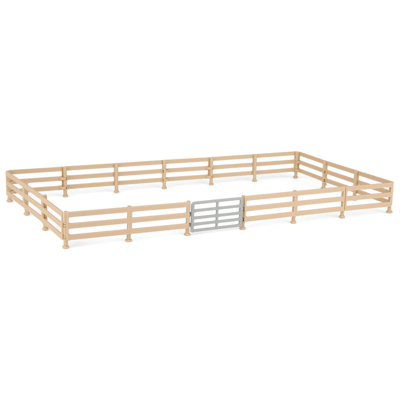 1/64 Wood-look Fencing 6-pack with Gate, 3D Printed