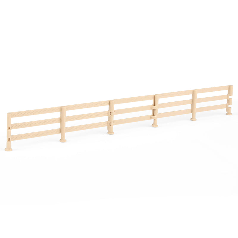 1/64 Wood-look Fencing 6-pack with Gate, 3D Printed
