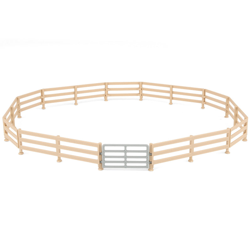 1/64 Wood-look Fencing 6-pack with Gate, 3D Printed