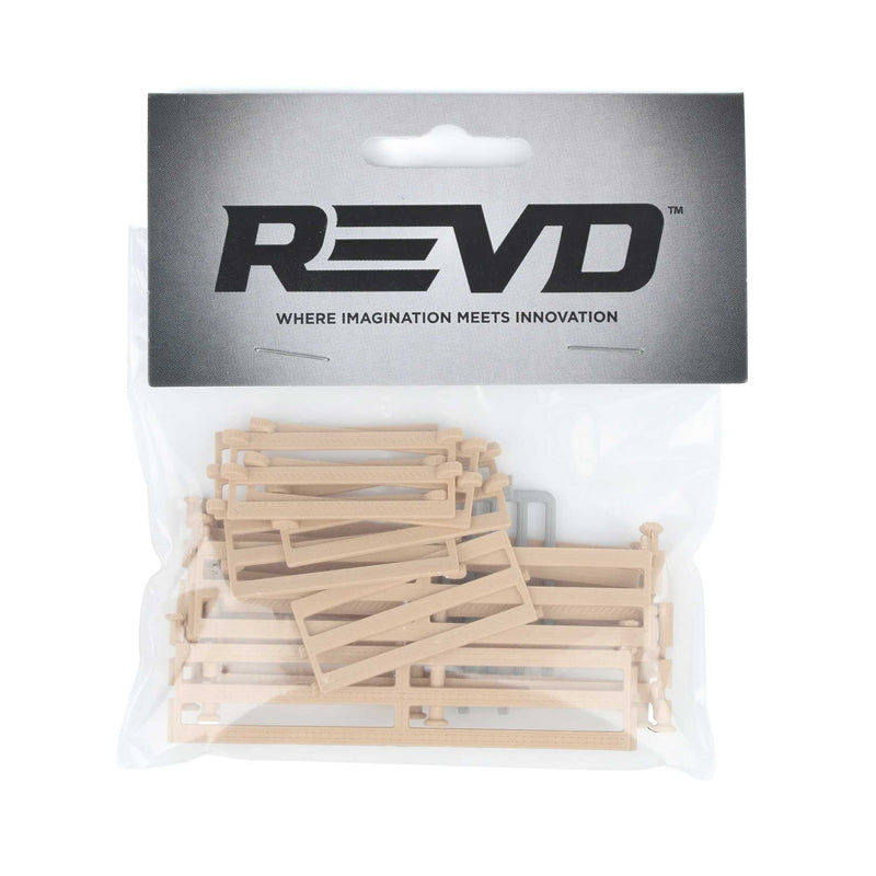 1/64 Wood-look Fencing 6-pack with Gate, 3D Printed