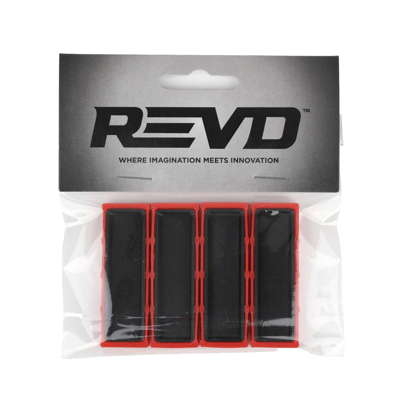 1/64 Red & Black Cattle Feed Trough 4-pack, 3D Printed