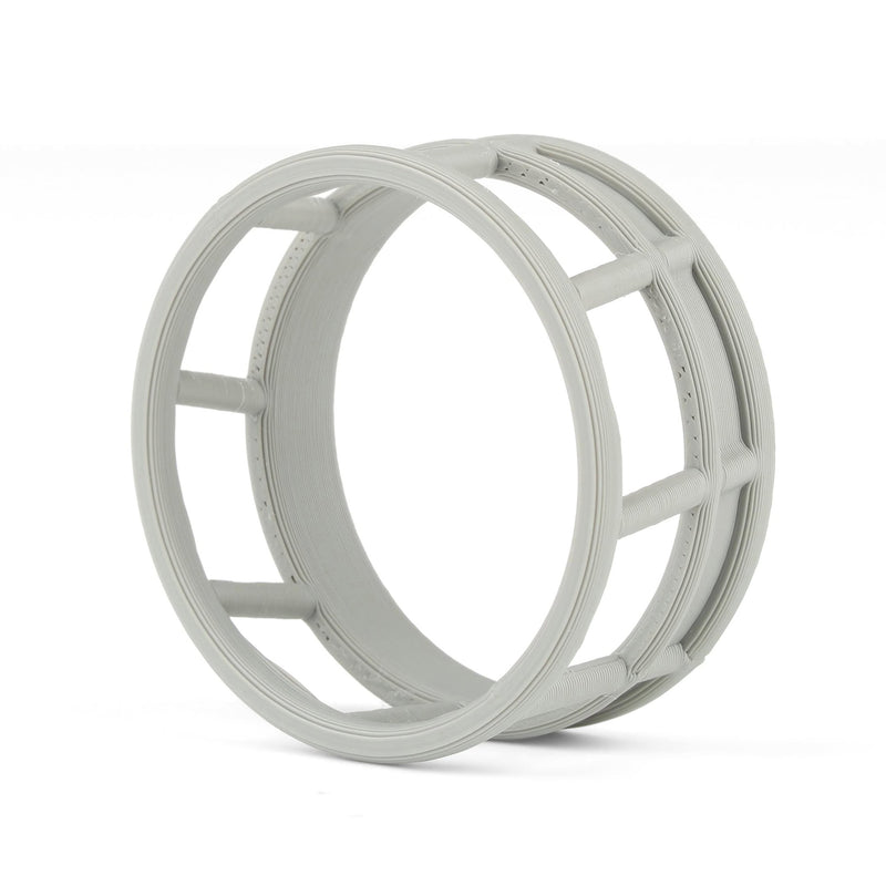 1/64 Gray Round Bale Hay Feeder, 3D Printed