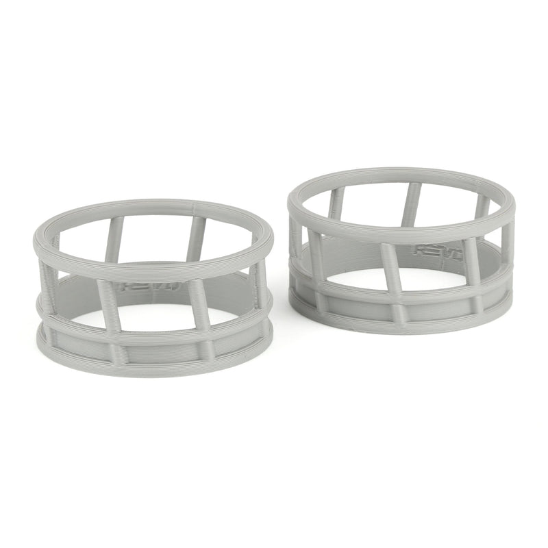 1/64 Gray Round Bale Hay Feeder 2-pack, 3D Printed