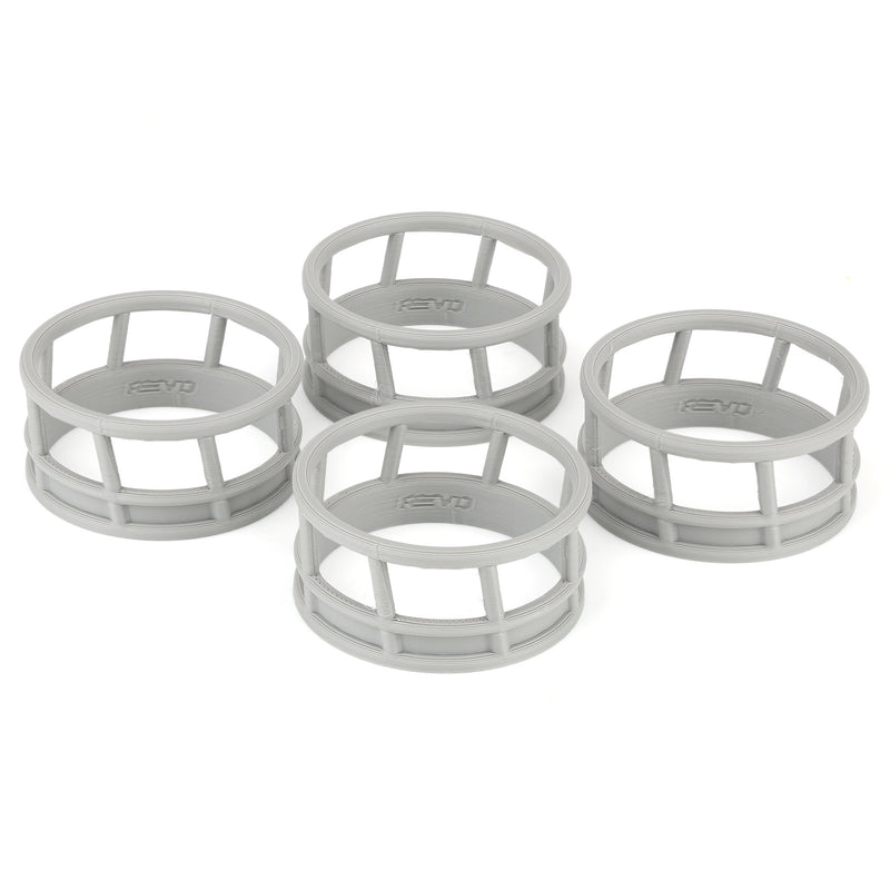 1/64 Gray Round Bale Hay Feeder 4-pack, 3D Printed