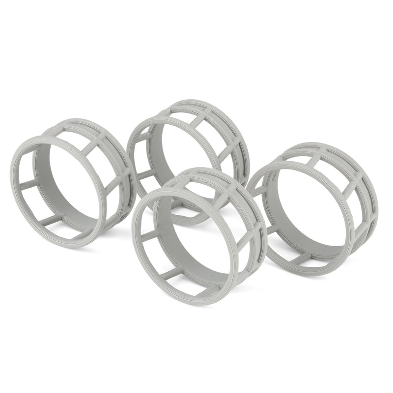 1/64 Gray Round Bale Hay Feeder 4-pack, 3D Printed