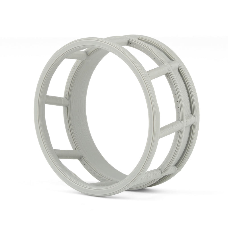 1/64 Gray Round Bale Hay Feeder 4-pack, 3D Printed