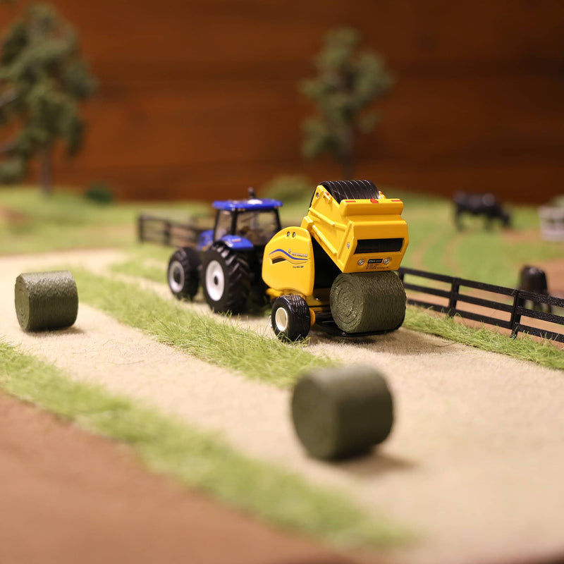 1/64 24-pack of Round Hay Bales, 3D Printed