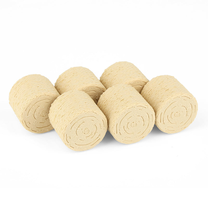 1/64 6-pack of Round Straw Bales, 3D Printed
