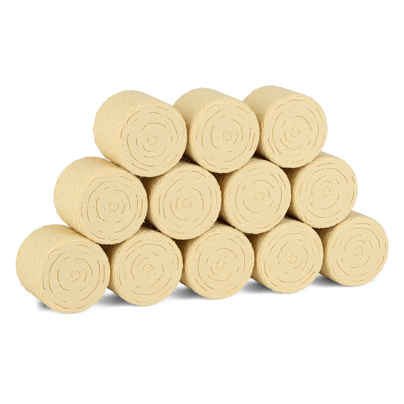 1/64 12-pack of Round Straw Bales, 3D Printed
