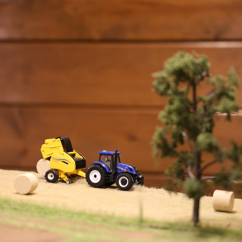 1/64 12-pack of Round Straw Bales, 3D Printed