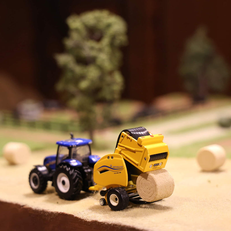 1/64 24-pack of Round Straw Bales, 3D Printed