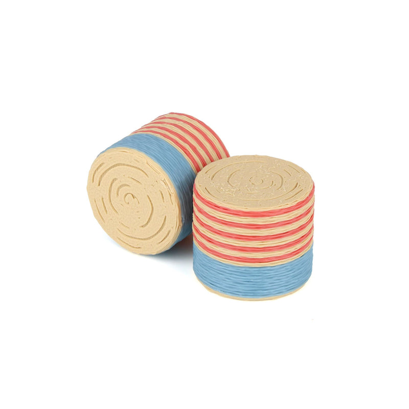 1/64 Round Freedom Wrap Straw Bales 6-Pack by REVD Toys, 3D Printed