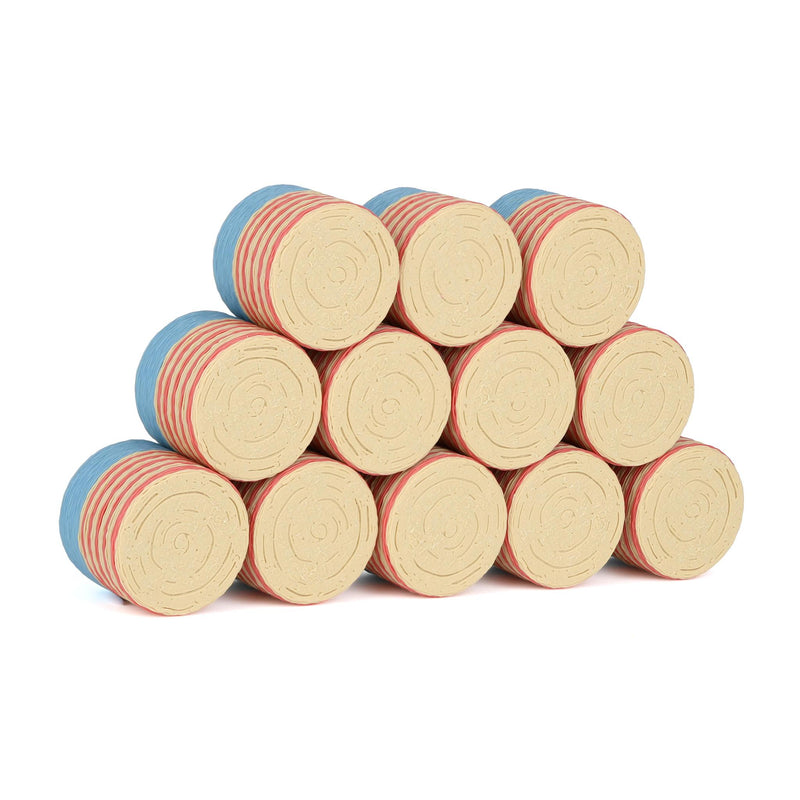 1/64 Round Freedom Wrap Straw Bales 12-Pack by REVD Toys, 3D Printed