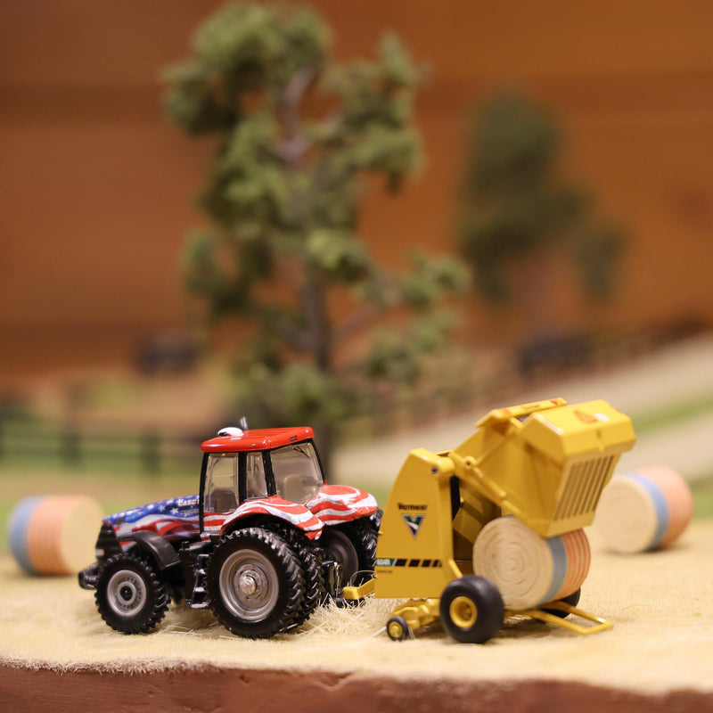 1/64 Round Freedom Wrap Straw Bales 6-Pack by REVD Toys, 3D Printed