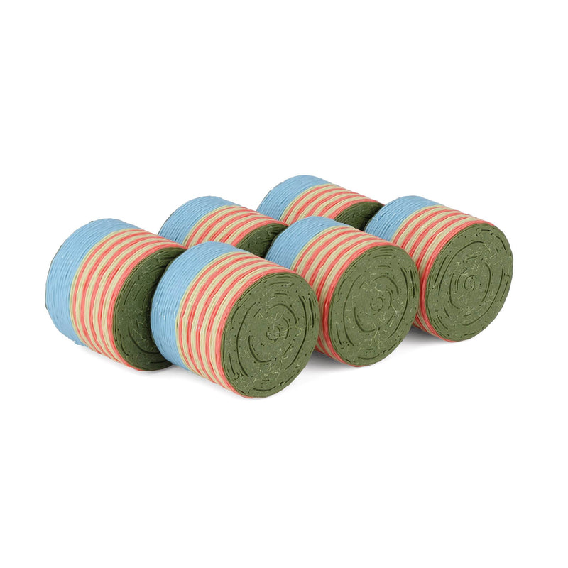 1/64 Round Freedom Wrap Hay Bales 6-Pack by REVD Toys, 3D Printed